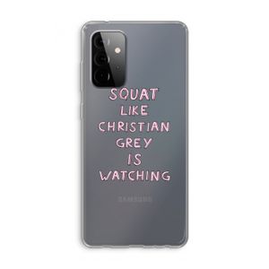 Christian Grey: Samsung Galaxy A72 Transparant Hoesje