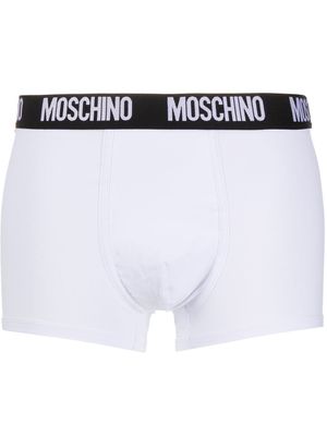 Moschino boxer à logo - Blanc