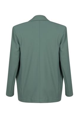 Portia bonded blazer - dark sage green - 13540