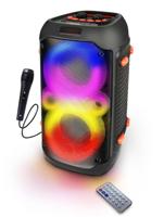 Esperanza EP156 BT FM LED RGB KARAOKE luidspreker zwart 20W Esperanza EP156 BT FM LED RGB KARAOKE luidspreker zwart 20W