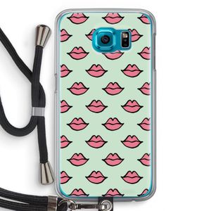 Lipjes: Samsung Galaxy S6 Transparant Hoesje met koord
