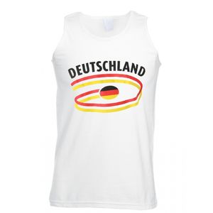 Deutschland tanktop voor heren met vlaggen print 2XL  -