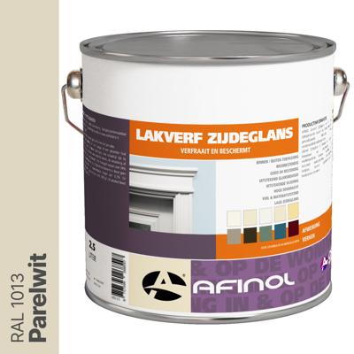 Afinol Zijdeglans Lakverf Parelwit (RAL 1013) 2,5 liter