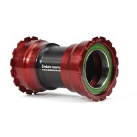 ENDURO BEARINGS Torqtite bottom bracket - pf30 to 30mm (narrow) - a/c ss - red