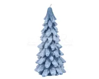 Kerstboom Kaars 16,5cm Blauw