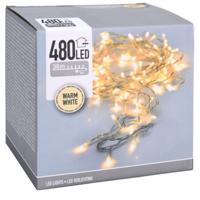 Kerstverlichting - 36 meter - transparant - warm wit - 480 lampjes