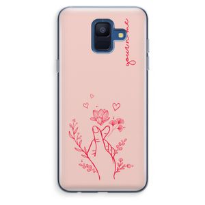 Giving Flowers: Samsung Galaxy A6 (2018) Transparant Hoesje