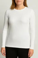 Thermo Rib dames shirt Lange mouw - Warm thermisch ondershirt met ronde hals