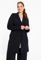 Yoek Lange blazer PINSTRIPE | Blauw | Maat 50/52