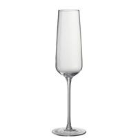 J-Line Leo champagneglas - glas - transparant - 6x - thumbnail