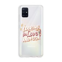 Pizza is the answer: Galaxy A51 4G Transparant Hoesje