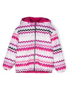 Missoni Kids veste à motif zig-zag - Rose