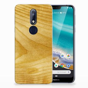 Nokia 7.1 Bumper Hoesje Licht Hout