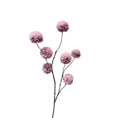 Kunsttak pompom licht paars 98cm
