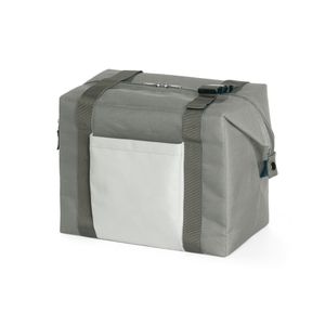 Strand/picknick isolatie koeltas grijs 15 liter inhoud en 38 x 33 x 18 cm