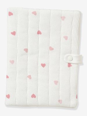 Hoesje voor groeiboekje hartjesprint