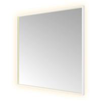 Hotbath &More Mirrors Square LED Badkamerspiegel - Rechthoek - 80 x 80 cm - Mat Wit