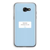 Reminder: Samsung Galaxy A5 (2017) Transparant Hoesje Reminder: Samsung Galaxy A5 (2017) Transparant Hoesje