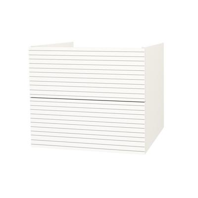 Onderkast BWS Elite 60x45x50 cm Met Horizontaal Reliëf Mat Wit Boss & Wessing