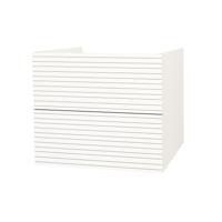 Onderkast BWS Elite 60x45x50 cm Met Horizontaal Reliëf Mat Wit Boss & Wessing