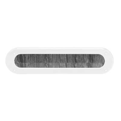 Intersteel Tochtwering ovaal geborsteld RVS