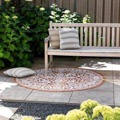 Buitenkleed Brunello Terra Patroon Ø 160 Cm Dekbed Discounter - Dekbed-Discounter.nl