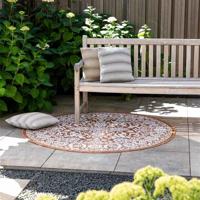 Buitenkleed Brunello Terra Patroon Ø 160 Cm Dekbed Discounter - Dekbed-Discounter.nl