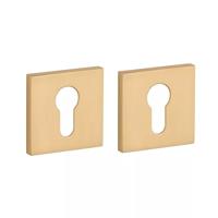 STILE | Cilinderrozetten | 53x53x7mm | Mat goud STILE | Cilinderrozetten | 53x53x7mm | Mat goud