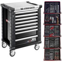Facom gereedschapswagen 8 laden m3, met 5 gevulde laden, zwart - jetcm175gbnl