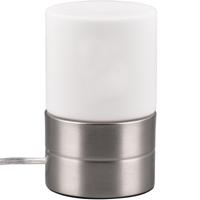 LED Tafellamp Metaal | E14 Fitting | Mat Nikkel Rond