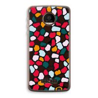 Colored Giraffe: Motorola Moto Z Force Transparant Hoesje