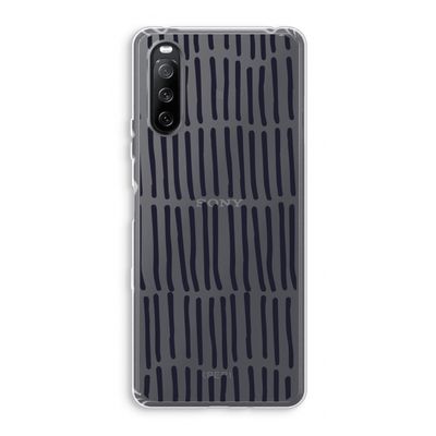 Moroccan stripes: Sony Xperia 10 III Transparant Hoesje