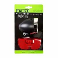 Falkx LED Fietsverlichting set - Bagagedrager Falkx LED Fietsverlichting set - Bagagedrager