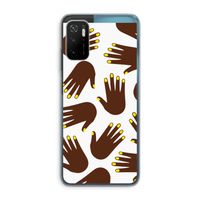 Hands dark: Xiaomi Poco M3 Pro 5G Transparant Hoesje