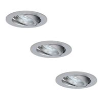 HOFTRONIC™ Set van 3 stuks dimbare LED inbouwspots Jose 5 Watt 6000K spot kantelbaar IP20