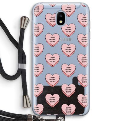 Chicks before dicks: Samsung Galaxy J5 (2017) Transparant Hoesje met koord
