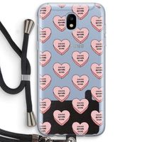 Chicks before dicks: Samsung Galaxy J5 (2017) Transparant Hoesje met koord