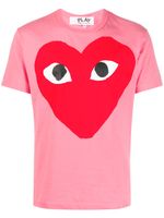 Comme Des Garçons Play t-shirt à cœur imprimé - Rose - thumbnail