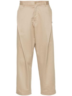 Neighborhood pantalon chino à patch logo - Tons neutres