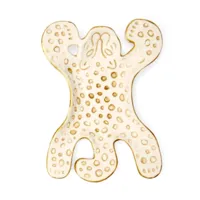 Kikkerland decoratie schaal luipaard wit 13 cm | 16 stuks