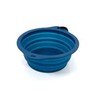 Vouwbare Dierenbak Gloria Blauw Siliconen Aluminium 550 ml