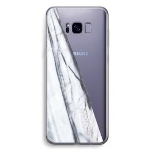 Gestreepte marmer: Samsung Galaxy S8 Plus Transparant Hoesje