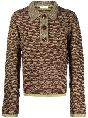 Namacheko polo à motif en jacquard - Vert