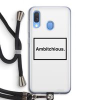 Ambitchious: Samsung Galaxy A40 Transparant Hoesje met koord