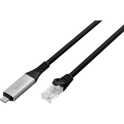 Digitus USB 3.1 Gen 1 (USB3.0), USB 3.2 Gen 1 (USB 3.0), USB, USB-C Adapterkabel [1x USB, USB 3.2 Gen 1 (USB 3.0) - 1x RJ45, RJ45-stekker] AK-300601-100-S 10 m