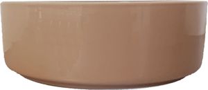 Hondeneetbak steen 19 cm beige/blauw - Gebr. de Boon