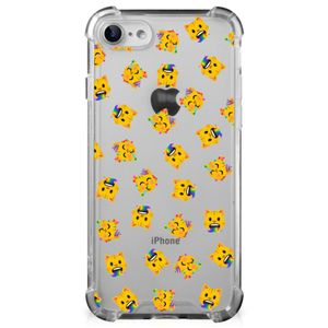 Doorzichtige Silicone Hoesje voor iPhone SE 2022/2020 | iPhone 8/7 Katten Emojis