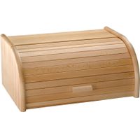 Houten broodtrommel met rolluik 20 x 30 x 15 cm