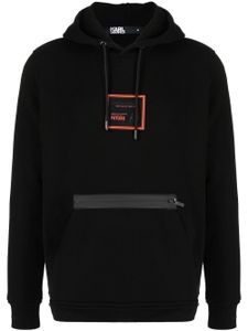 Karl Lagerfeld hoodie à logo imprimé - Noir