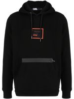 Karl Lagerfeld hoodie à logo imprimé - Noir